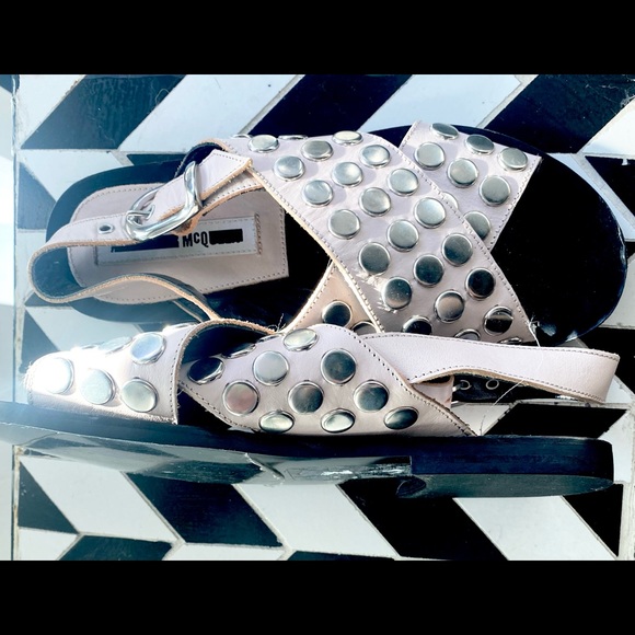 Alexander McQueen Kim studded sandals-NWT - Picture 5 of 5